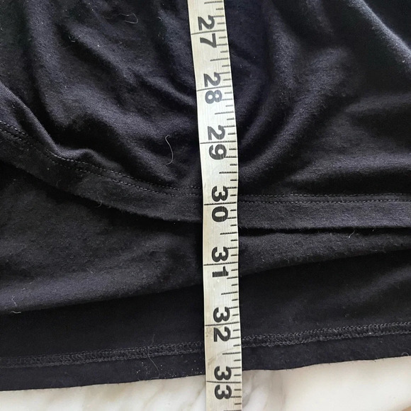 Eileen Fisher Black Long Sleeve Jersey Knit Sheath Dress Size Medium - Picture 7 of 9